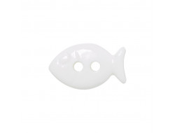 Bouton poisson blanc