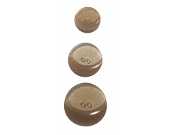 Bouton pailleté ambre  - 1