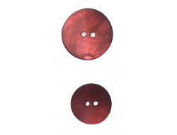 Bouton nacré rouge