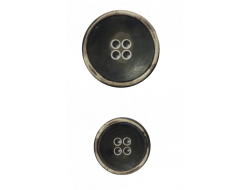 Bouton polyester effet usé