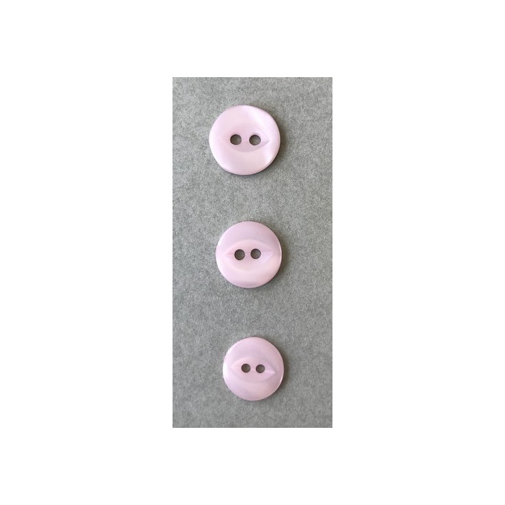 Bouton nacré rose  - 2