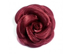 Camélia sur broche bordeaux