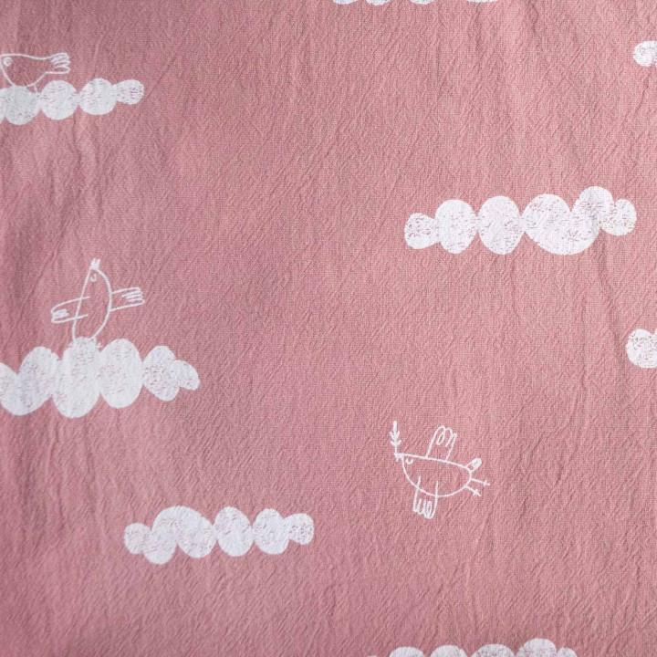 Tissu coton rustique - Peace Maker Pink, Katia Fabrics  - 1