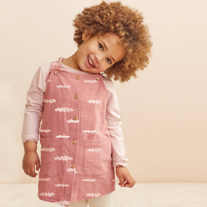Tissu coton rustique - Peace Maker Pink, Katia Fabrics  - 2