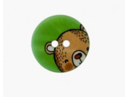 Bouton polyester ourson