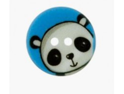 Bouton polyester panda