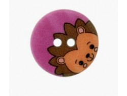 Bouton polyester hérisson