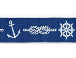 Galon Jacquard marine 20mm