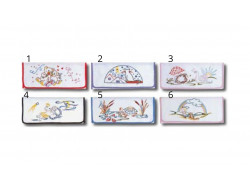 Pochettes serviettes à broder Margot