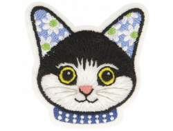 Écusson thermocollant - Chaton noir