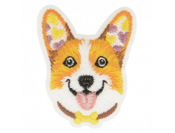 Écusson thermocollant - Chien blanc