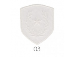 Ecusson thermocollant - Blason blanc