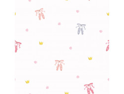 Tissu coton organique - Ballerines Multicolores, Katia Fabrics