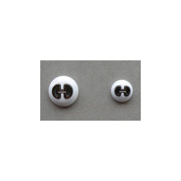 Bouton couture blanc 18 ou 25 mm  - 1