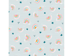 Tissu Dashwood - Rainbow friends  - 1