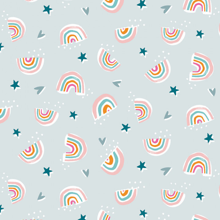 Tissu Dashwood - Rainbow friends  - 1