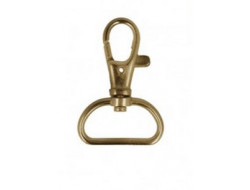 Mousqueton métal bronze - 25 ou 30 mm  - 3