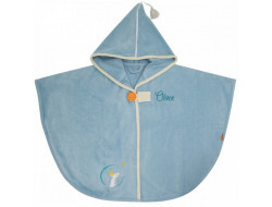 Cape de bain - Renard bleu orange