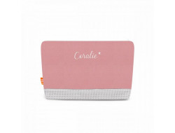 Pochette trousseau vieux rose