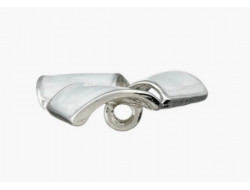 Bouton métal fantaisie blanc 23 mm  - 2