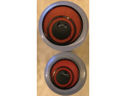 Bouton rouge 12 et 18 mm