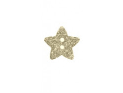 Bouton étoile pailleté - Doré  - 3