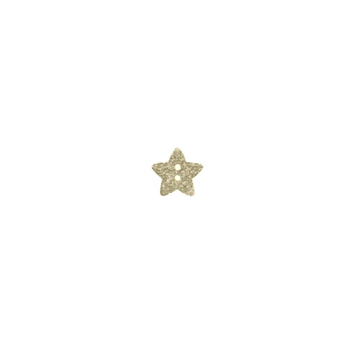 Bouton étoile pailleté - Doré  - 3