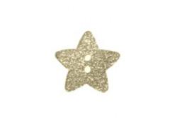 Bouton étoile pailleté - Doré  - 4