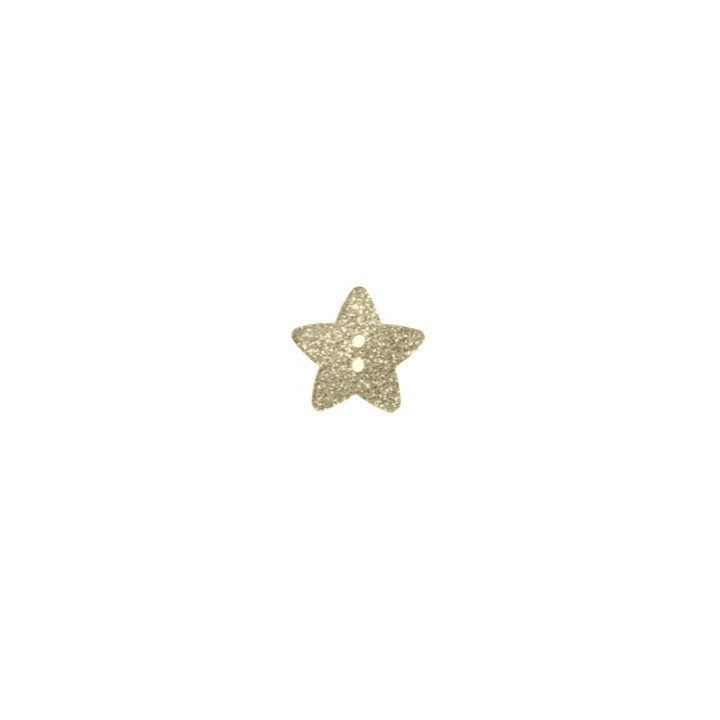 Bouton étoile pailleté - Doré  - 4