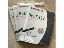 Toile à broder Belfast fantaisie Zweigart Precut