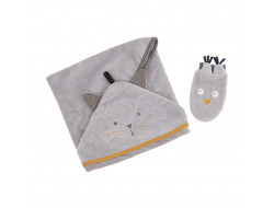 Sortie de bain Les moustaches - Moulin Roty