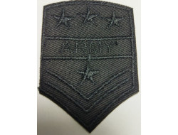 Écusson thermocollant ARMY noir