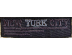 Écusson thermocollant New York City gris