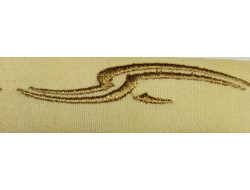 Écusson thermocollant Signe sport beige