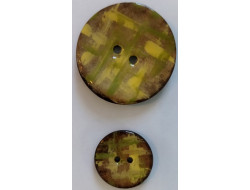 Bouton en coco Vert 25, 40 mm