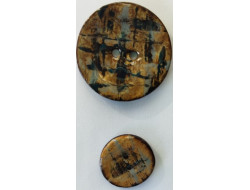 Bouton en coco gris clair 25, 40 mm