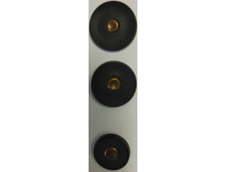 Bouton noir/bronze 15, 20, 22 mm