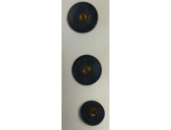 Bouton bleu marine/bronze