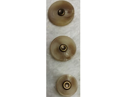 Bouton beige/bronze