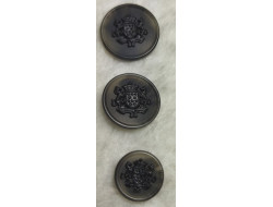 Bouton bouclier lions 15 mm, 20 mm et 22 mm