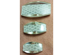 Bouton blanc avec brillants 23 mm, 30 mm et 40 mm