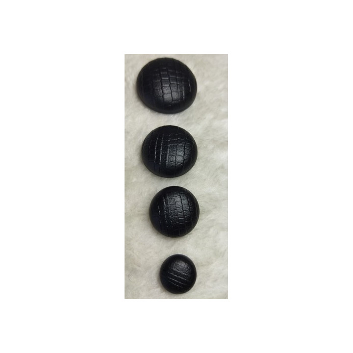 Bouton noir 15, 22, 28, 34 mm  - 1