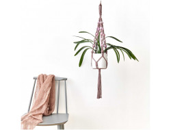 Perles de macramé en bois, tons de rose  - 3