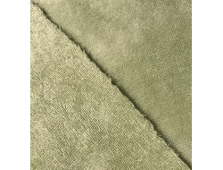 Tissu éponge microfibre de bambou vert d'eau