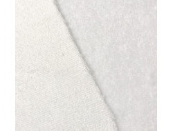 Tissu éponge microfibre de bambou blanc