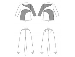 Patron de tunique et pantalon - Vogue V1804  - 2