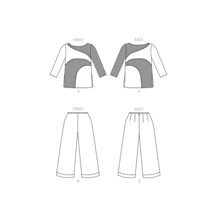 Patron de tunique et pantalon - Vogue V1804  - 2