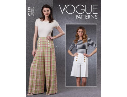 Patron de pantalon et short - Vogue V1815