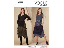 Patron de haut et jupe - Vogue V1820