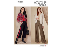 Patron de veste et pantalon - Vogue 1830